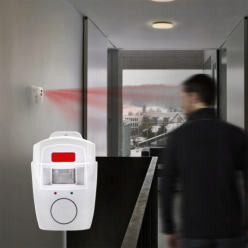 Wireless Motion Detection Alarm System for Home Battery Operated for Indoor and Outdoor Includes 2 Remote Controls