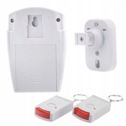Wireless Motion Detection Alarm System for Home Battery Operated for Indoor and Outdoor Includes 2 Remote Controls